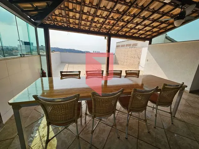 Cobertura / Penthouse com 247m² 3 quartos e 3 banheiros, à venda, no bairro Caiçaras em Belo Horizonte