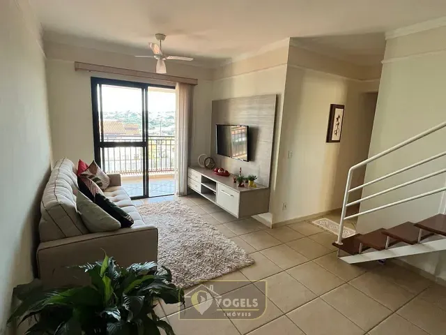 Cobertura / Penthouse com 102m² 2 quartos e 3 banheiros, à venda, no bairro Jardim São João 1° Parte em Jaguariúna