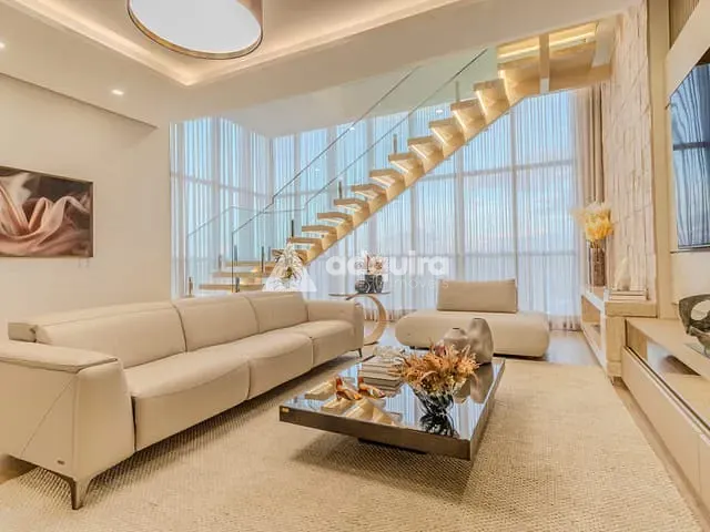 Cobertura / Penthouse com 520m² 3 quartos e 6 banheiros, à venda, no bairro Oficinas em Ponta Grossa