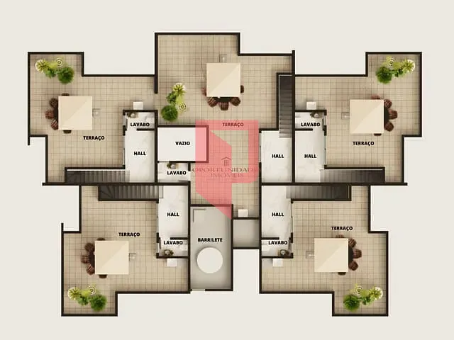 Cobertura / Penthouse com 112m² 2 quartos e 3 banheiros, à venda, no bairro Santa Branca em Belo Horizonte