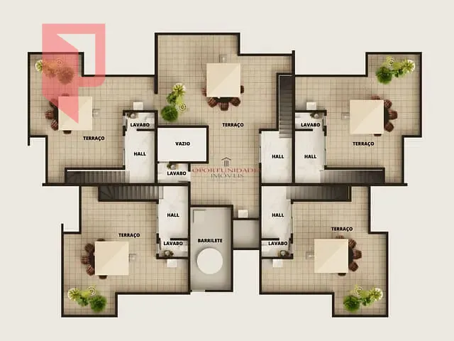 Cobertura / Penthouse com 112m² 2 quartos e 3 banheiros, à venda, no bairro Santa Branca em Belo Horizonte