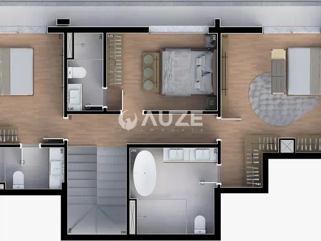 Cobertura / Penthouse com 221m² 3 quartos e 3 banheiros, à venda, no bairro Água Verde em Curitiba