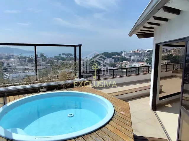 Cobertura / Penthouse com 400m² 4 quartos e 5 banheiros, à venda, no bairro Jardim Guanabara em Rio de Janeiro