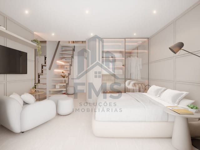 Cobertura / Penthouse com 43m² 1 quarto e 1 banheiro, à venda, no bairro Campina do Siqueira em Curitiba