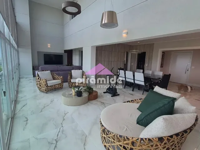 Cobertura / Penthouse com 410m² 4 quartos e 6 banheiros, à venda ou para alugar, no bairro Jardim das Colinas em São José Dos Campos