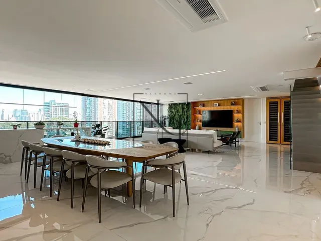 Cobertura / Penthouse com 451m² 3 quartos e 6 banheiros, à venda, no bairro Cidade Monções em São Paulo