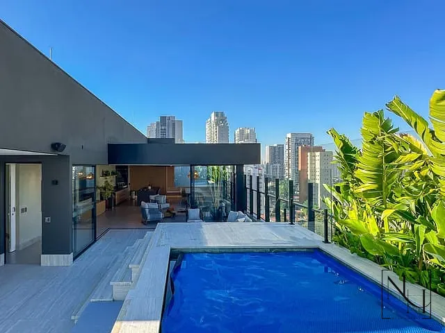 Cobertura / Penthouse com 451m² 3 quartos e 6 banheiros, à venda, no bairro Cidade Monções em São Paulo