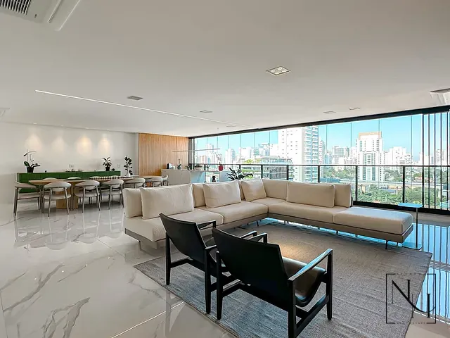 Cobertura / Penthouse com 451m² 3 quartos e 6 banheiros, à venda, no bairro Cidade Monções em São Paulo