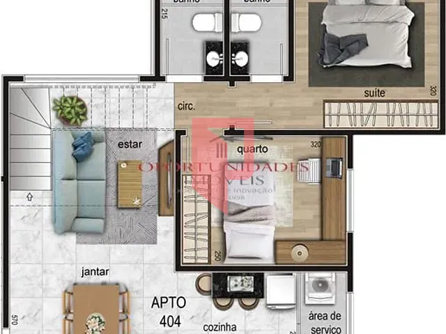 Cobertura / Penthouse com 112m² 3 quartos e 3 banheiros, à venda, no bairro Itapoã em Belo Horizonte