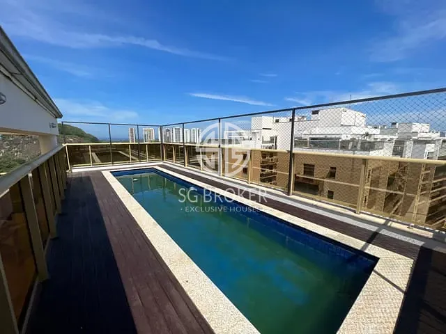 Cobertura / Penthouse com 390m² 4 quartos e 7 banheiros, à venda ou para alugar, no bairro Barra da Tijuca em Rio de Janeiro