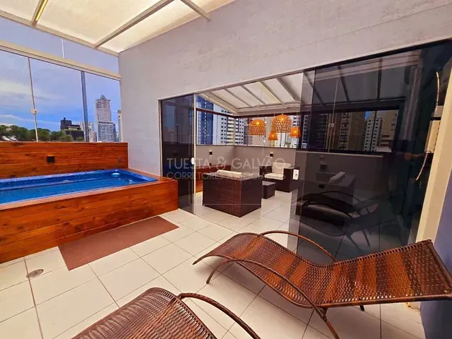 Cobertura / Penthouse com 170m² 2 quartos e 3 banheiros, à venda, no bairro Bigorrilho em Curitiba