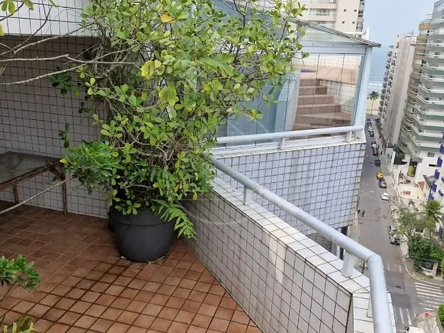Cobertura / Penthouse com 170m² 3 quartos e 1 banheiro, à venda ou para alugar, no bairro Canto do Forte em Praia Grande