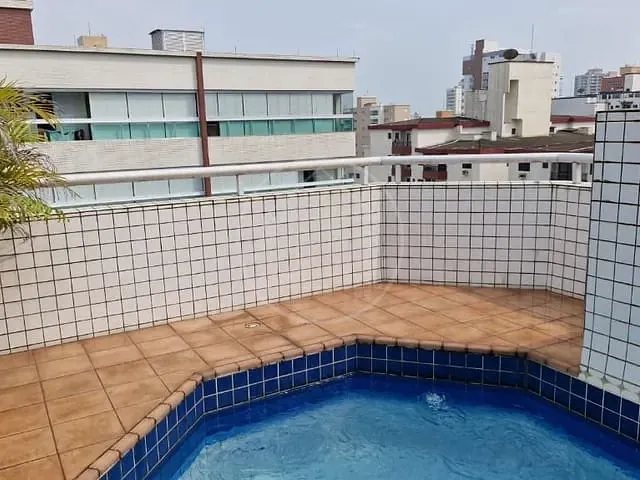 Cobertura / Penthouse com 170m² 3 quartos e 1 banheiro, à venda ou para alugar, no bairro Canto do Forte em Praia Grande