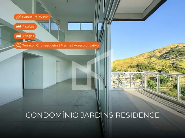Cobertura / Penthouse 4 quartos e 6 banheiros, à venda, no bairro Joana D'Arc em Nova Iguaçu