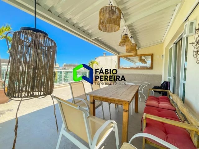 Cobertura / Penthouse com 200m² 3 quartos e 3 banheiros, à venda, no bairro Barra da Tijuca em Rio de Janeiro