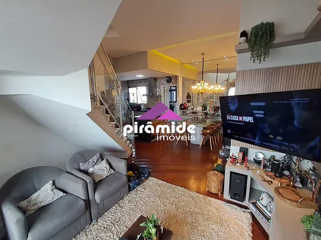 Cobertura / Penthouse com 210m² 3 quartos e 4 banheiros, à venda, no bairro Jardim Aquarius em São José dos Campos