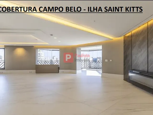 Cobertura / Penthouse com 440m² 4 quartos e 5 banheiros, à venda, no bairro Campo Belo em São Paulo