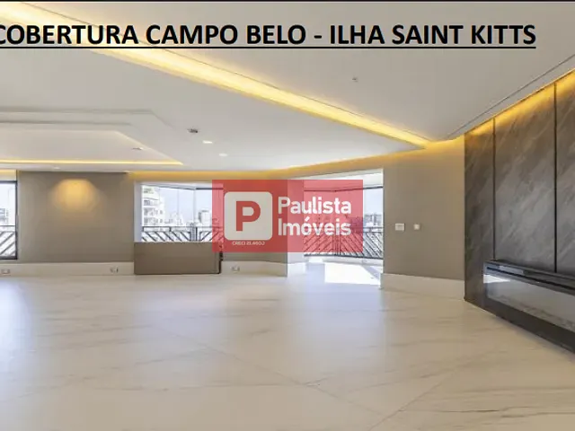 Cobertura / Penthouse com 440m² 4 quartos e 5 banheiros, à venda, no bairro Campo Belo em São Paulo