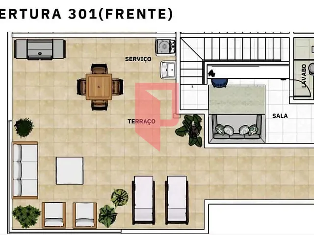 Cobertura / Penthouse 3 quartos e 2 banheiros, à venda, no bairro Caiçaras em Belo Horizonte