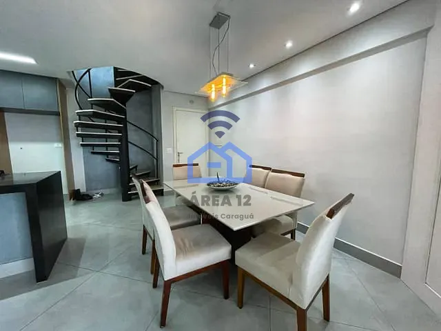 Cobertura / Penthouse com 150m² 3 quartos e 4 banheiros, à venda, no bairro Indaiá em Caraguatatuba