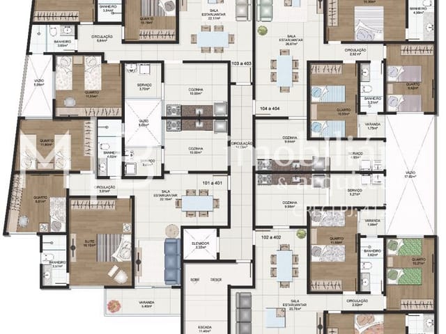 Cobertura / Penthouse 4 quartos e 3 banheiros, à venda, no bairro COLINAS em CATAGUASES