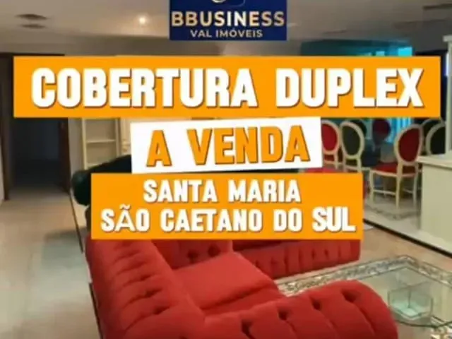 Cobertura / Penthouse com 315m² 5 quartos e 5 banheiros, à venda, no bairro Santa Maria em São Caetano do Sul