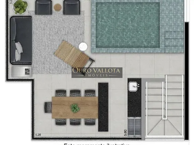 Cobertura / Penthouse 1 quarto e 1 banheiro, à venda, no bairro Pinheiros em São Paulo
