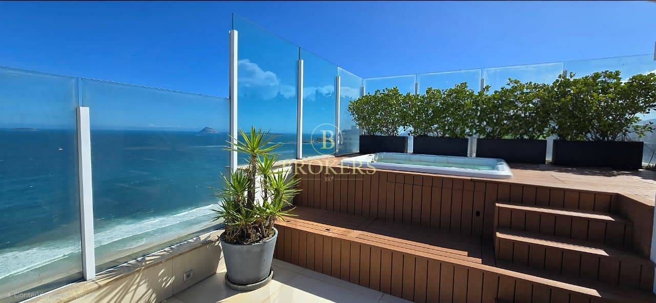 O Mirante Mais Alto do Rio: Cobertura Impecável com Vista 360º para Praia de Copacabana, Cristo e Pão de Açúcar.