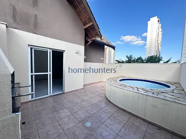 Cobertura / Penthouse 2 quartos e 3 banheiros, para alugar, no bairro Mansões Santo Antônio em Rua José Luiz Camargo Moreira