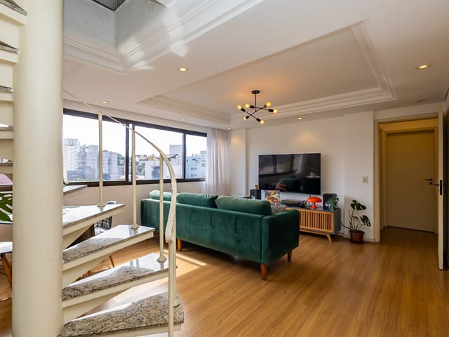 Cobertura / Penthouse 3 quartos e 2 banheiros, à venda, no bairro Alto da Glória em Curitiba