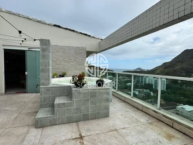 Cobertura / Penthouse com 200m² 4 quartos e 5 banheiros, à venda, no bairro Recreio dos Bandeirantes em Rio de Janeiro