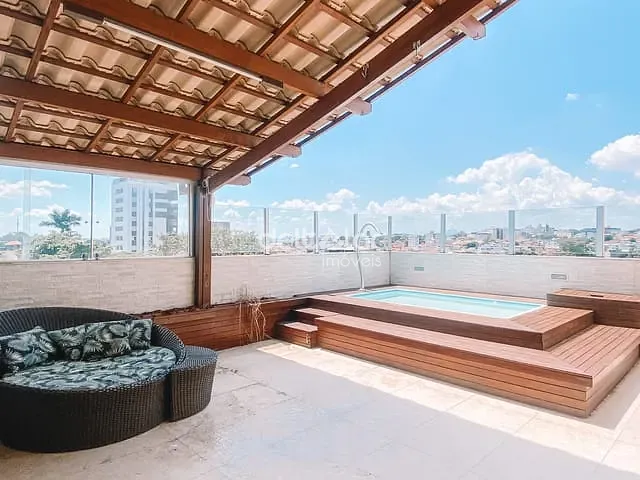 Cobertura / Penthouse com 183m² 3 quartos e 3 banheiros, à venda, no bairro Itapoã em Belo Horizonte