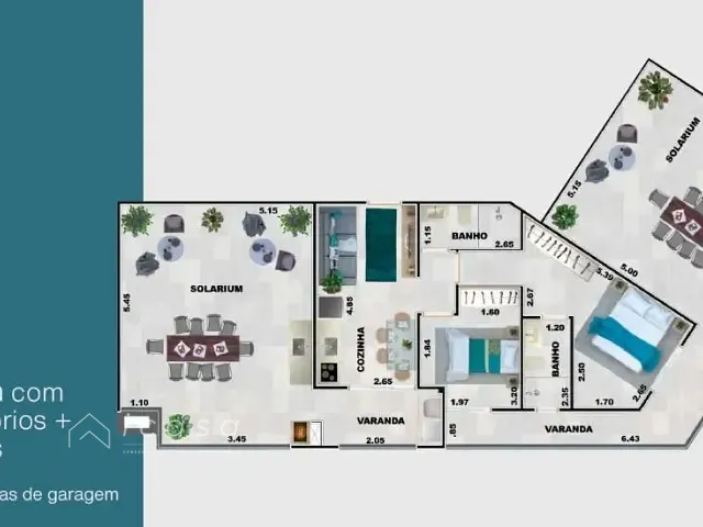Cobertura / Penthouse 2 quartos e 2 banheiros, à venda, no bairro Praia Grande em Ubatuba