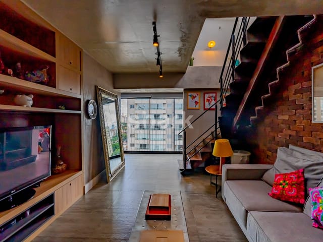 Cobertura / Penthouse com 142m² 1 quarto e 2 banheiros, à venda ou para alugar, no bairro Vila Olímpia em São Paulo