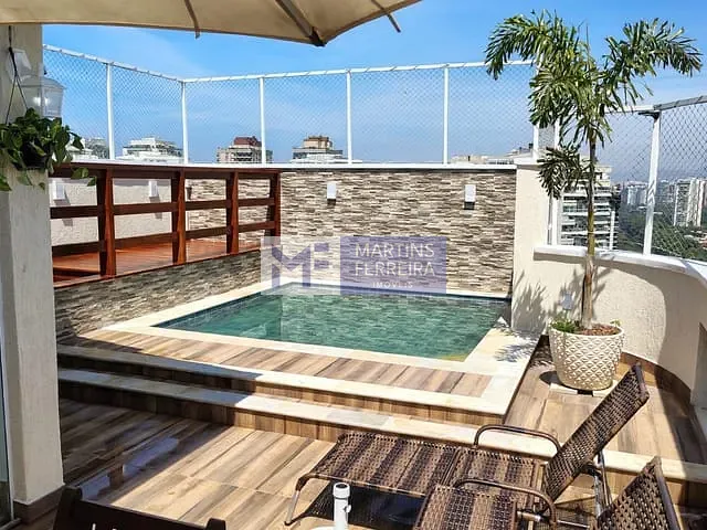 Cobertura / Penthouse com 198m² 4 quartos e 3 banheiros, à venda, no bairro Barra da Tijuca em Rio de Janeiro
