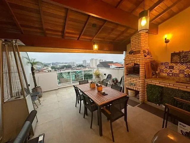 Cobertura / Penthouse com 122m² 2 quartos e 1 banheiro, à venda, no bairro Vila Nossa Senhora das Vitórias em Mauá