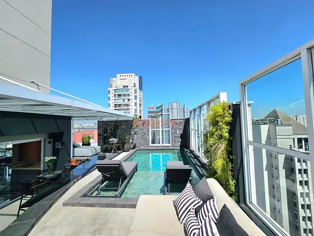 Cobertura / Penthouse 4 quartos e 6 banheiros, à venda, no bairro Brooklin Paulista em São Paulo