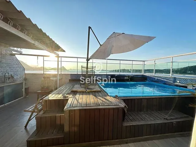 Cobertura / Penthouse 3 quartos e 3 banheiros, para alugar, no bairro Charitas em Niterói