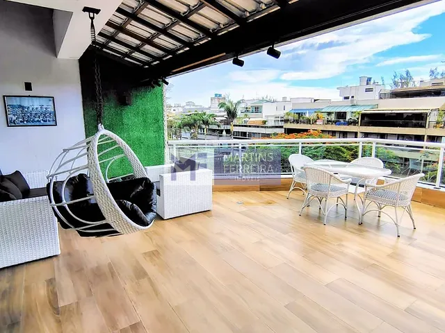 Cobertura / Penthouse com 203m² 3 quartos e 4 banheiros, à venda, no bairro Recreio dos Bandeirantes em Rio de Janeiro