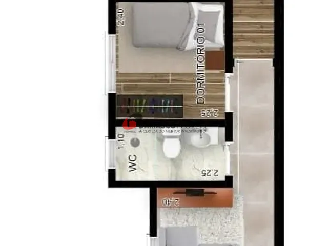 Cobertura / Penthouse com 92m² 2 quartos e 1 banheiro, à venda, no bairro Santa Maria em Santo André