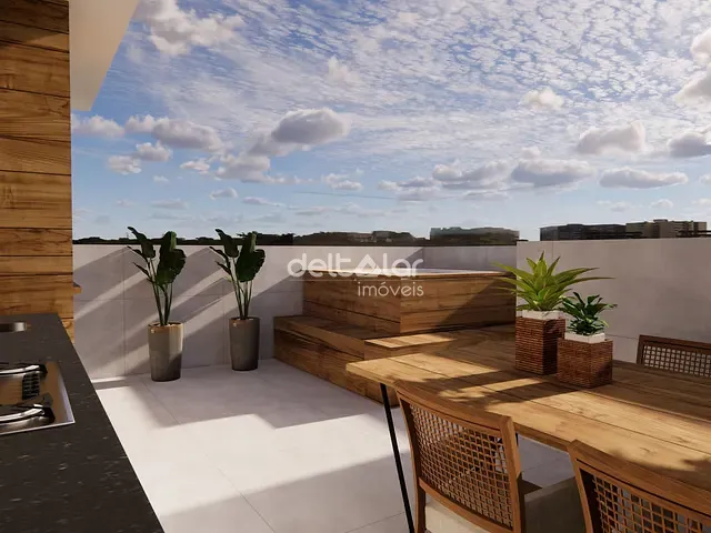 Cobertura / Penthouse com 96m² 2 quartos e 1 banheiro, à venda, no bairro Santa Mônica em Belo Horizonte