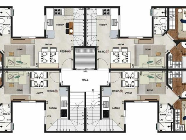 Cobertura à venda 2 Quartos, 1 Suite, 1 Vaga, Vila Bela Vista, Santo André - SP 