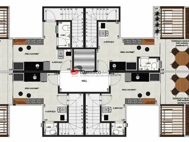 Cobertura / Penthouse 2 quartos e 1 banheiro, à venda, no bairro Vila Bela Vista em Santo André