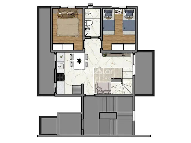 Cobertura / Penthouse com 90m² 3 quartos e 2 banheiros, à venda, no bairro São João Batista (Venda Nova) em Belo Horizonte