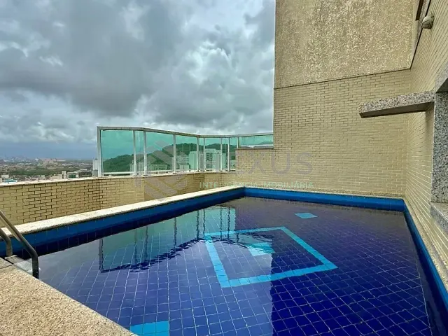 Cobertura / Penthouse 3 quartos e 3 banheiros, à venda ou para alugar, no bairro Tombo em Guarujá