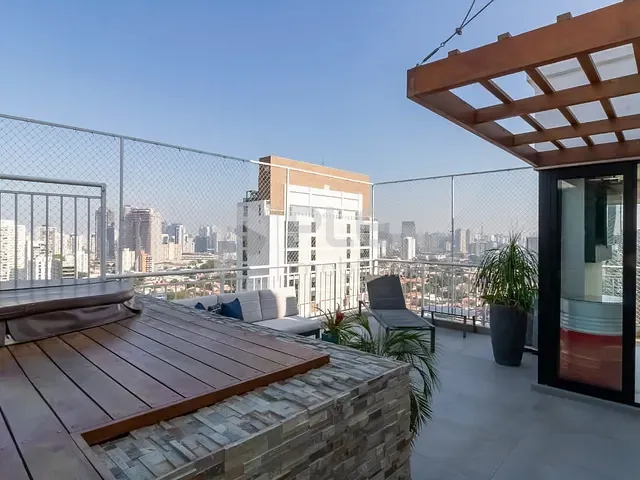 Cobertura / Penthouse 2 quartos e 3 banheiros, à venda, no bairro Brooklin Paulista em São Paulo