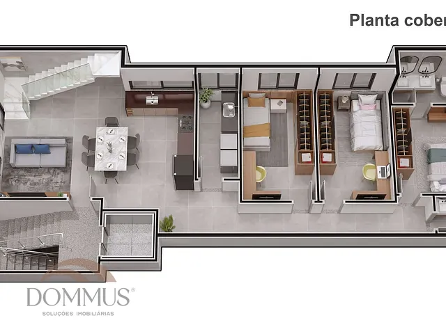 Cobertura / Penthouse com 220m² 4 quartos e 4 banheiros, à venda, no bairro Iguaçu em Ipatinga