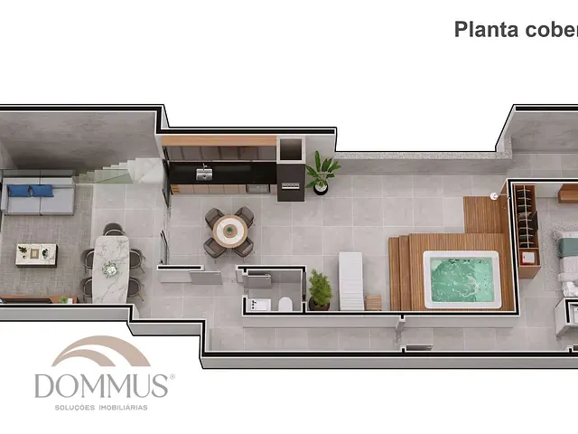 Cobertura / Penthouse com 220m² 4 quartos e 4 banheiros, à venda, no bairro Iguaçu em Ipatinga