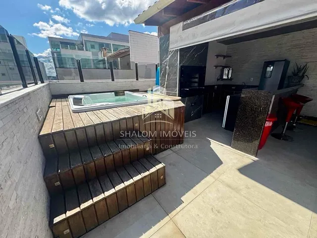 Cobertura / Penthouse com 200m² 4 quartos e 4 banheiros, à venda, no bairro Castelo em Belo Horizonte