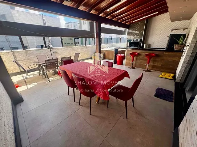 Cobertura / Penthouse com 200m² 4 quartos e 4 banheiros, à venda, no bairro Castelo em Belo Horizonte